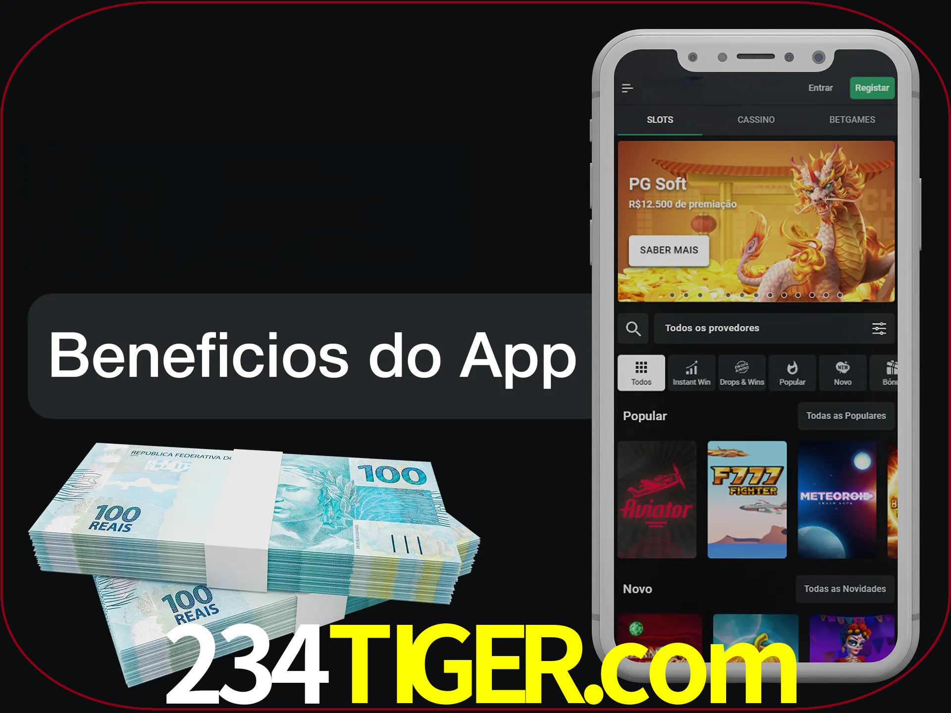 Obtenha todos os benefícios usando o aplicativo.