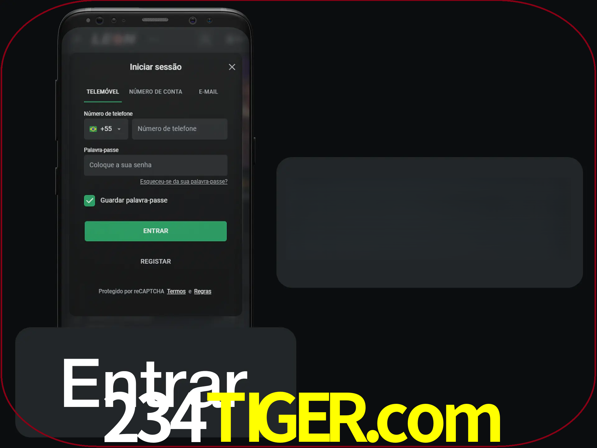 Faça o login para começar a apostar e jogar no cassino.