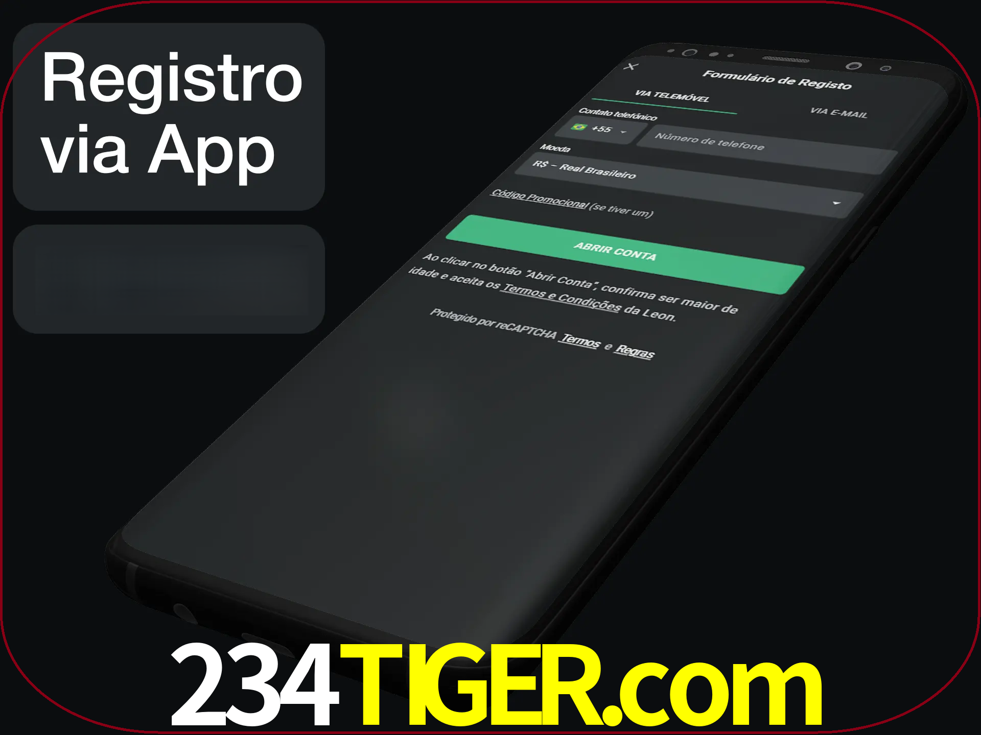Registre-se quiclly em LeonBet usando o aplicativo.