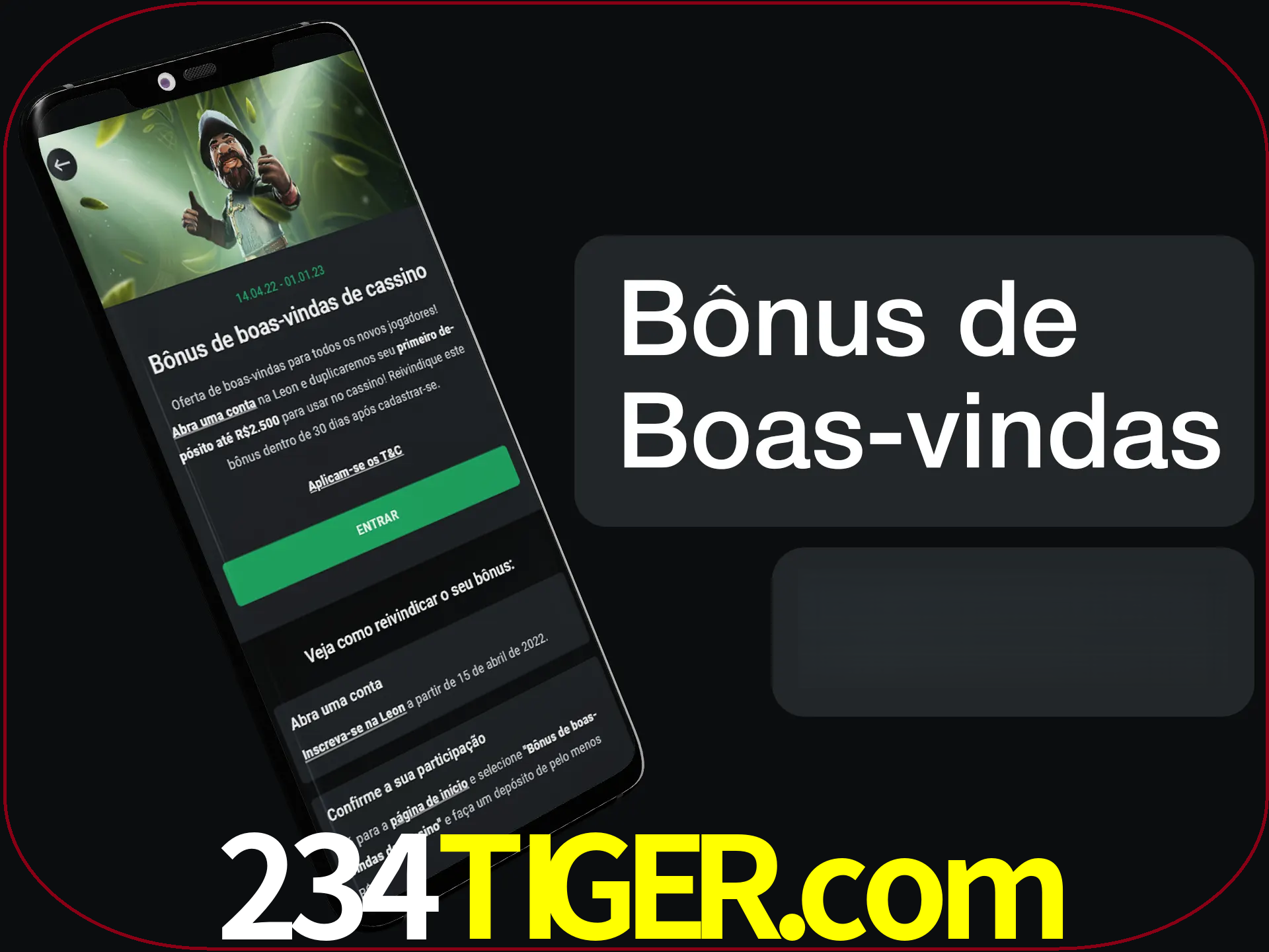 Não se esqueça de usar o bônus de boas-vindas.