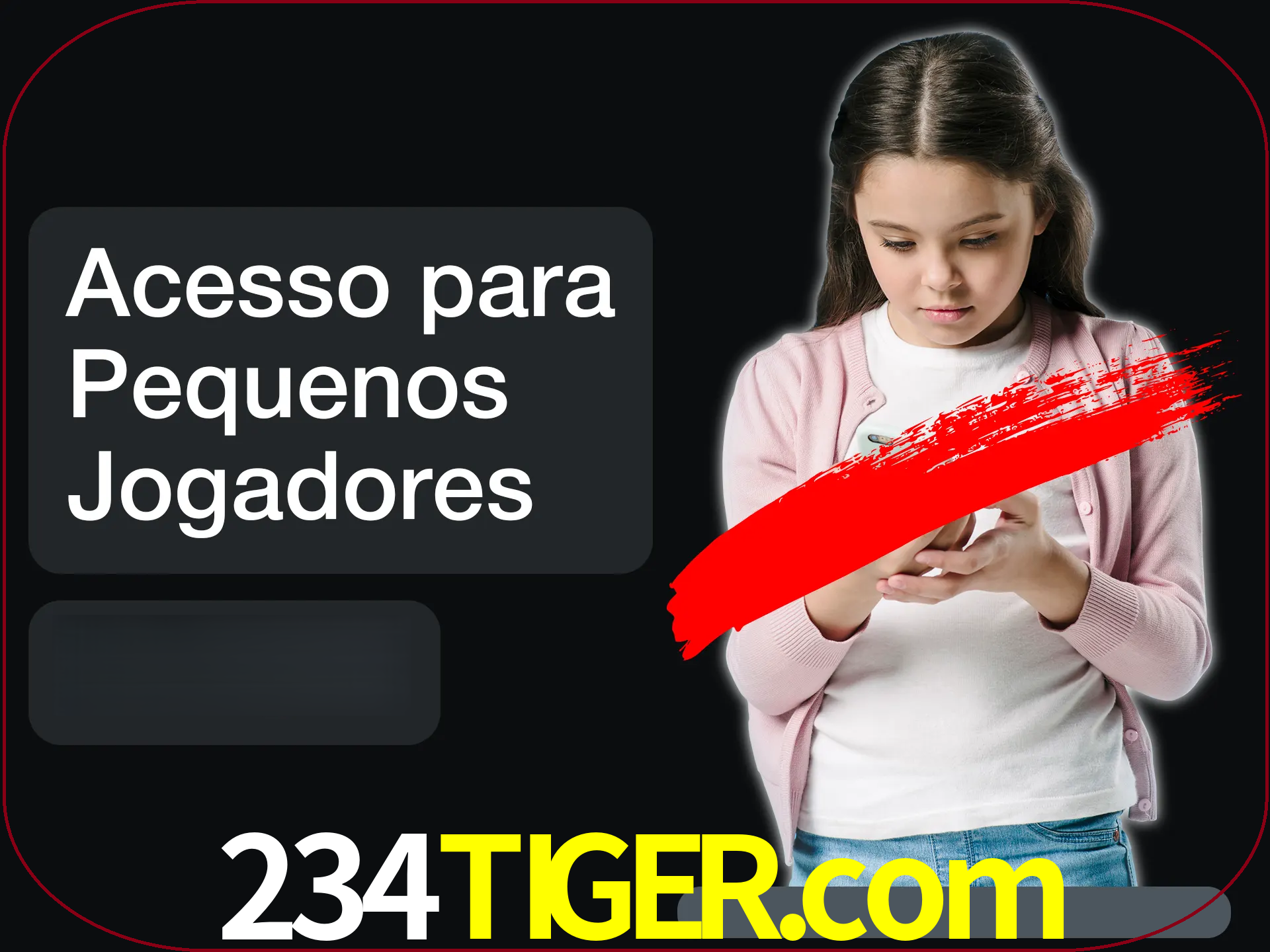 As crianças não podem jogar jogos de cassino.